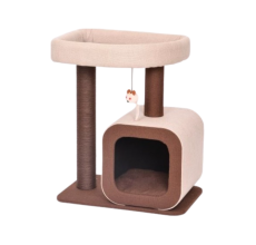 Caty cat Tree Toer With kitten Cando Paper Rope - 58 x 38 x 68cm